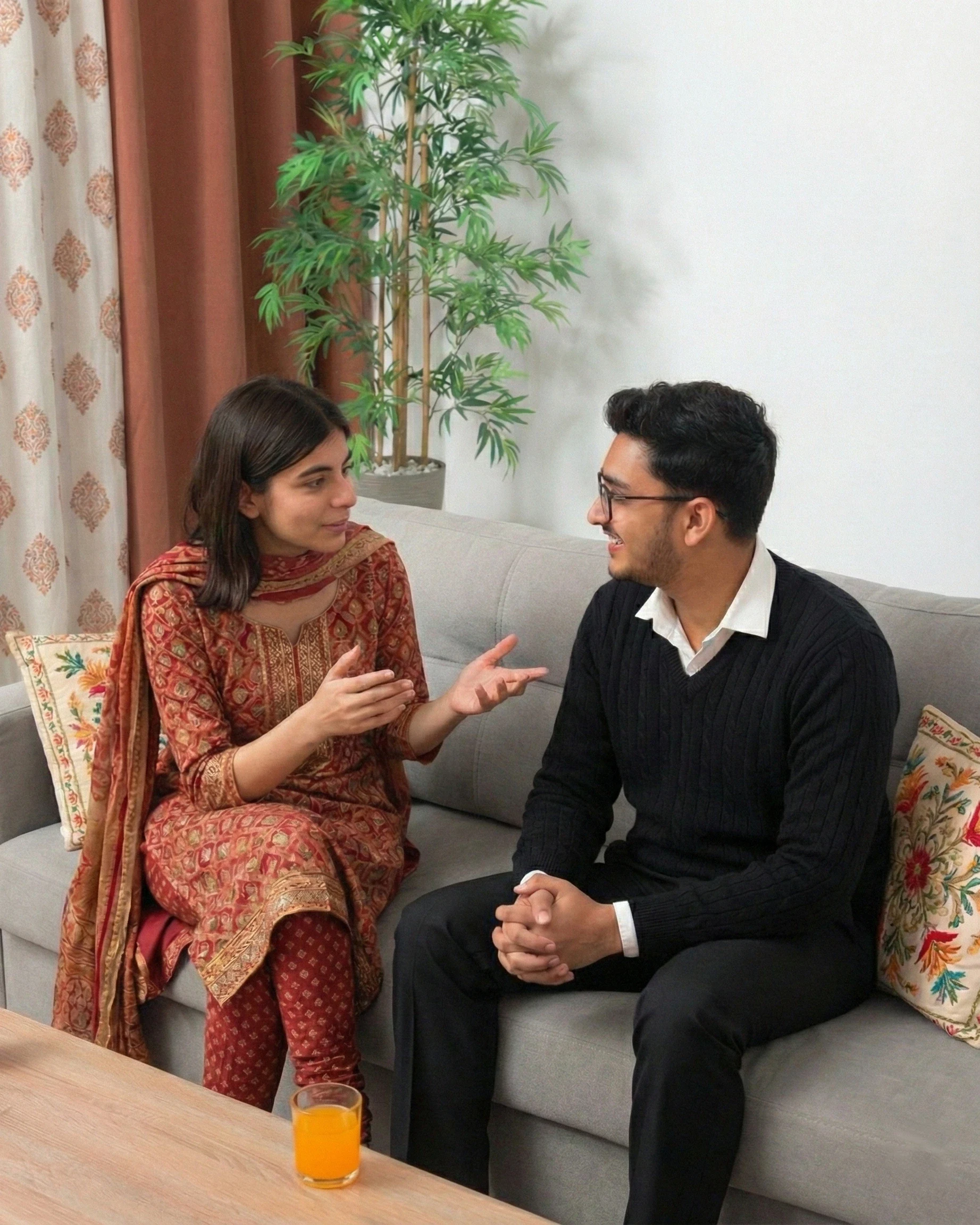 People talking for emotional support and mental wellness conversation